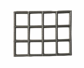 Kunststoff Sauna Gittermatte - grau