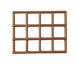 Kunststoff Sauna Gittermatte - braun