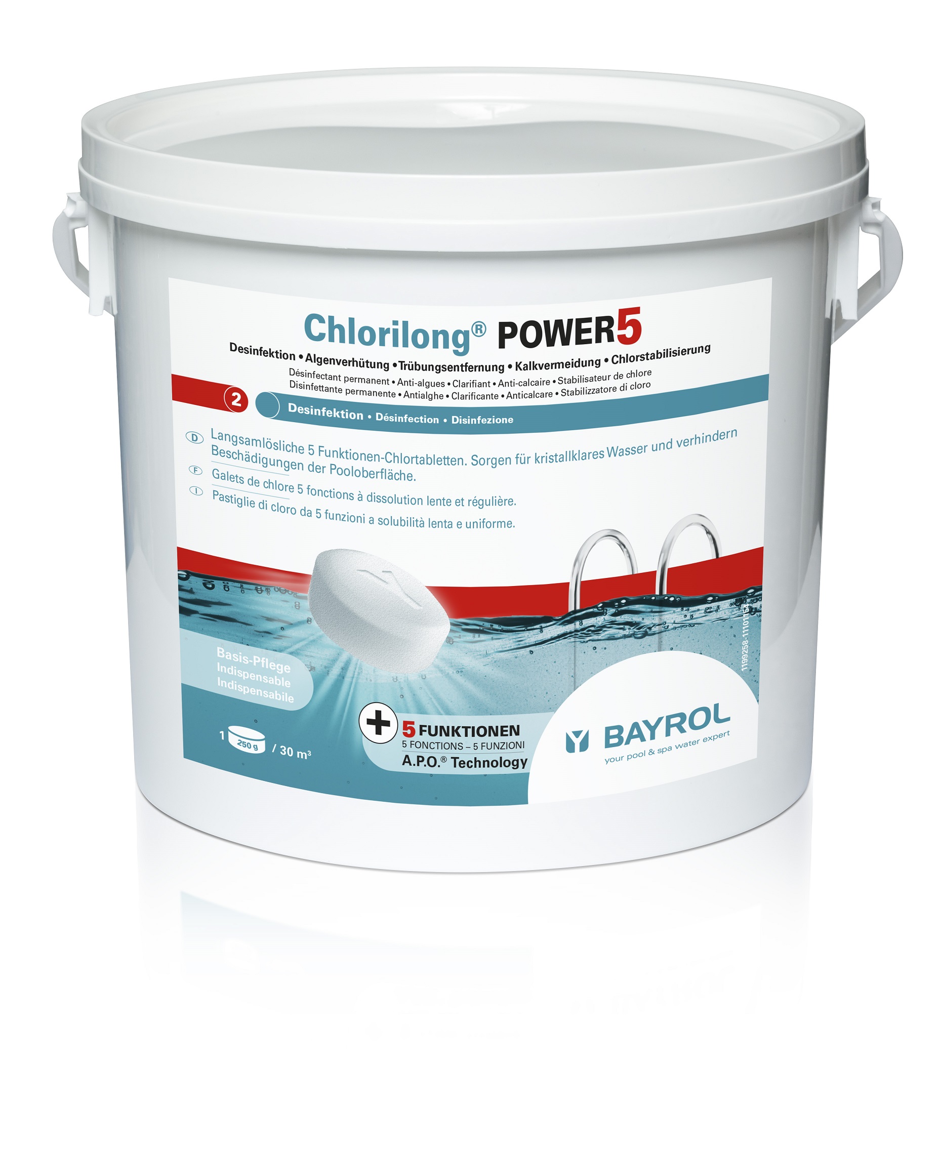 Chlorilong ® POWER 5 / 5 kg Eimer mit Clorodor Control® Kapsel