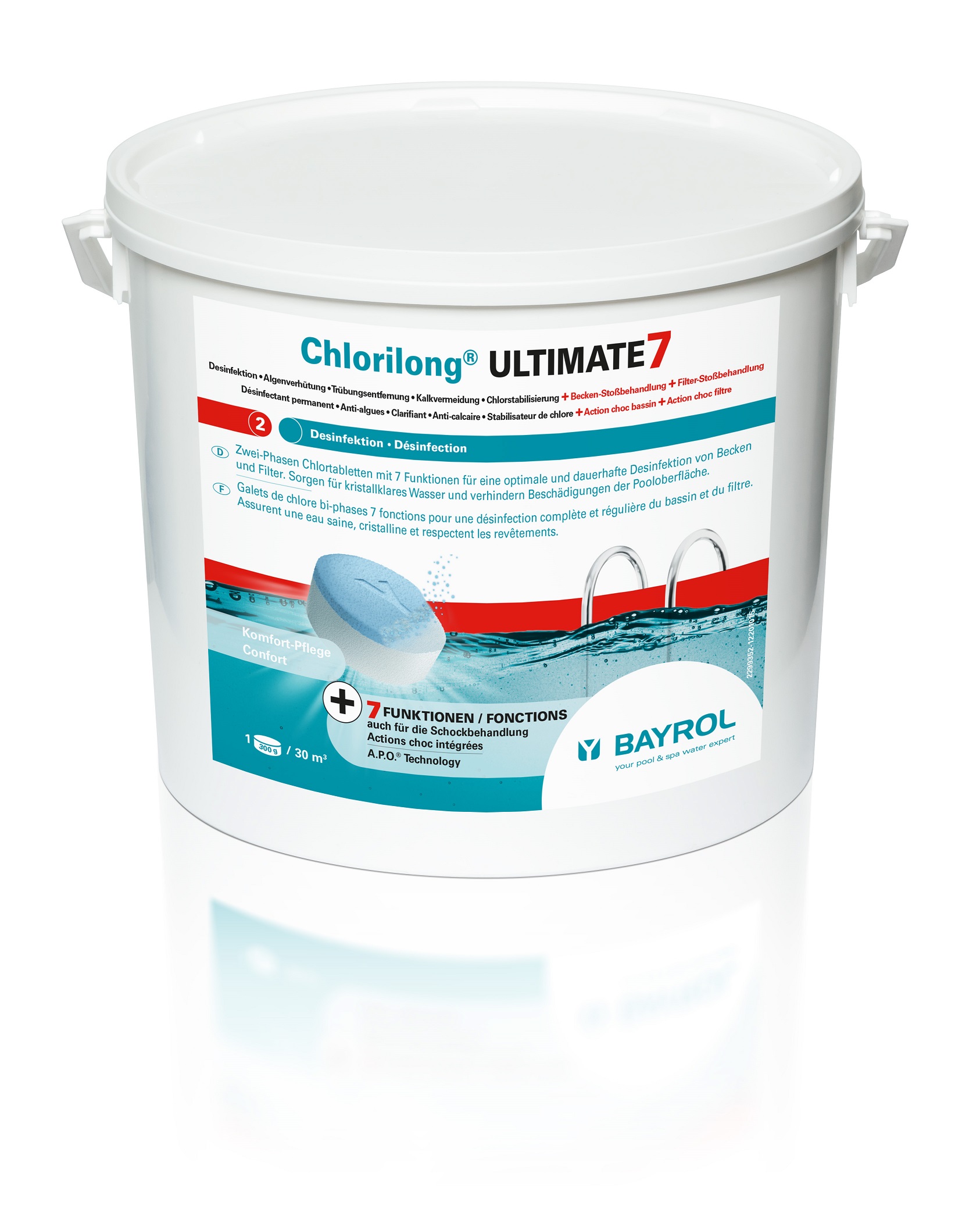 Chlorilong® ULTIMATE 7 / 10,2 kg Eimer mit Clorodor Control® Kapsel