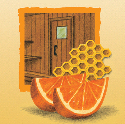 Sauna-Honig-Gel Sunny Orange