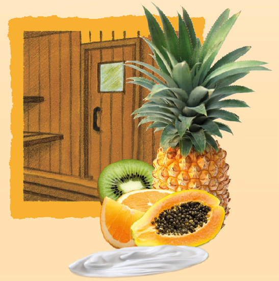 Sauna-Joghurt-Creme Tropenfrucht
