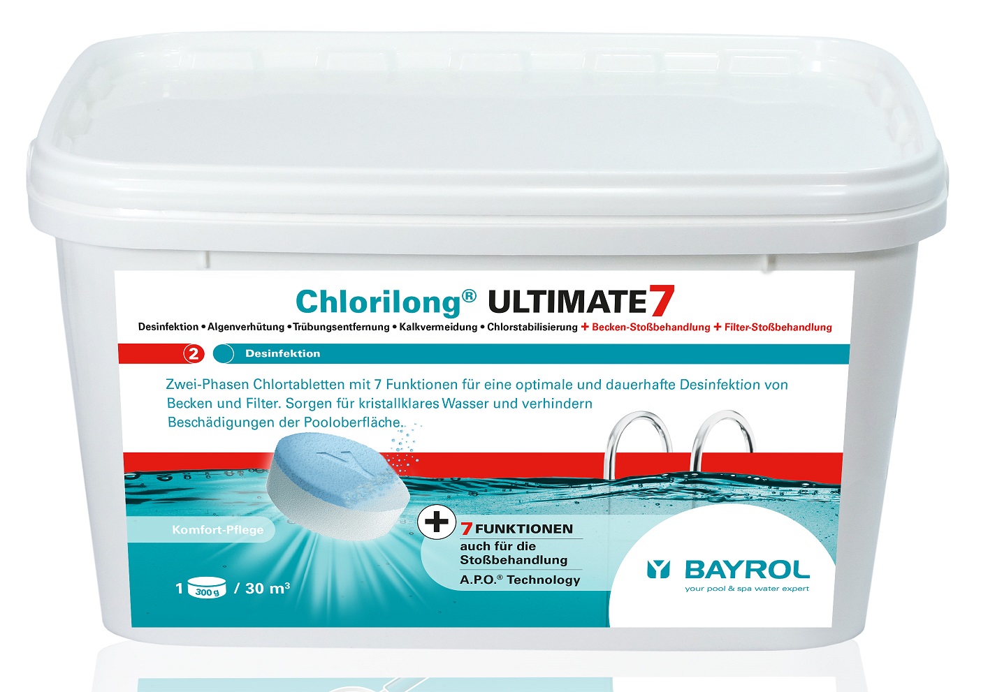 Chlorilong® ULTIMATE 7 / 4,8 kg Eimer mit Clorodor Control® Kapsel