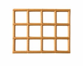 Kunststoff Sauna Gittermatte - beige